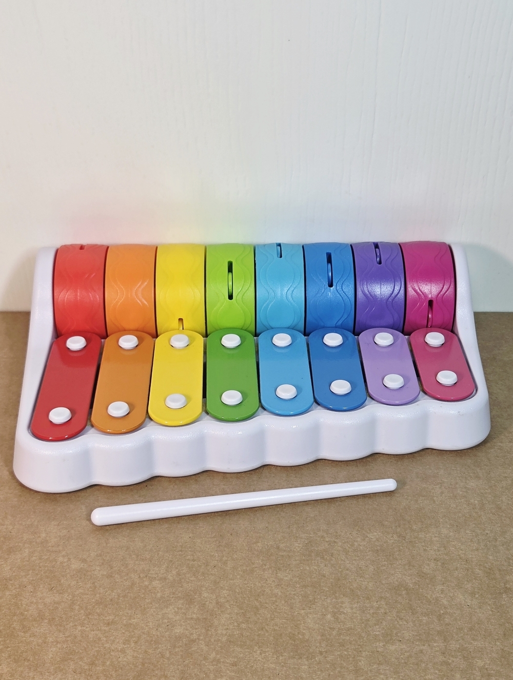 Fat Brain Rock 'n Roller Piano Baby Toy Xylophone Toddler